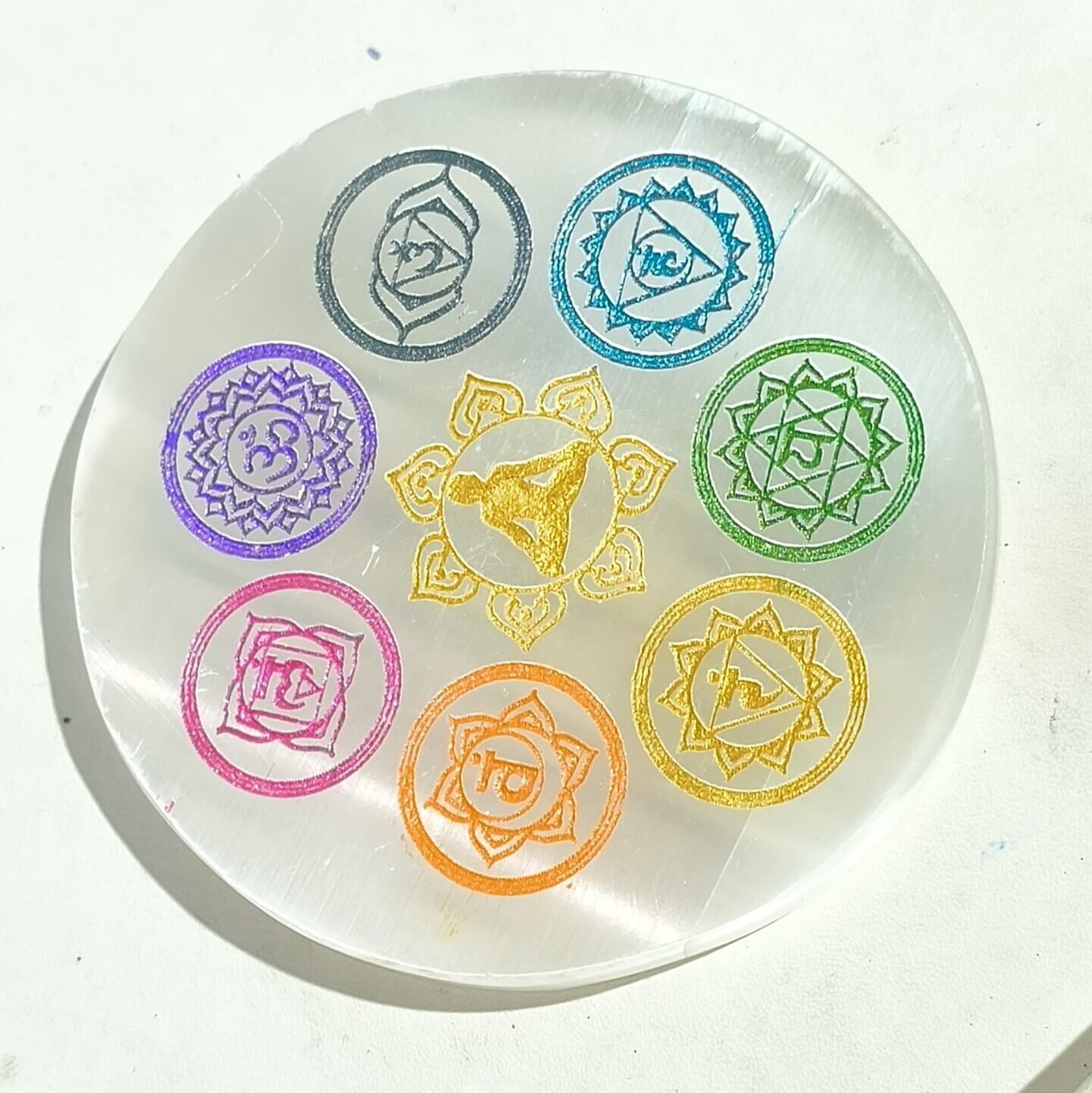 Celestial Chakra Selenite Plate